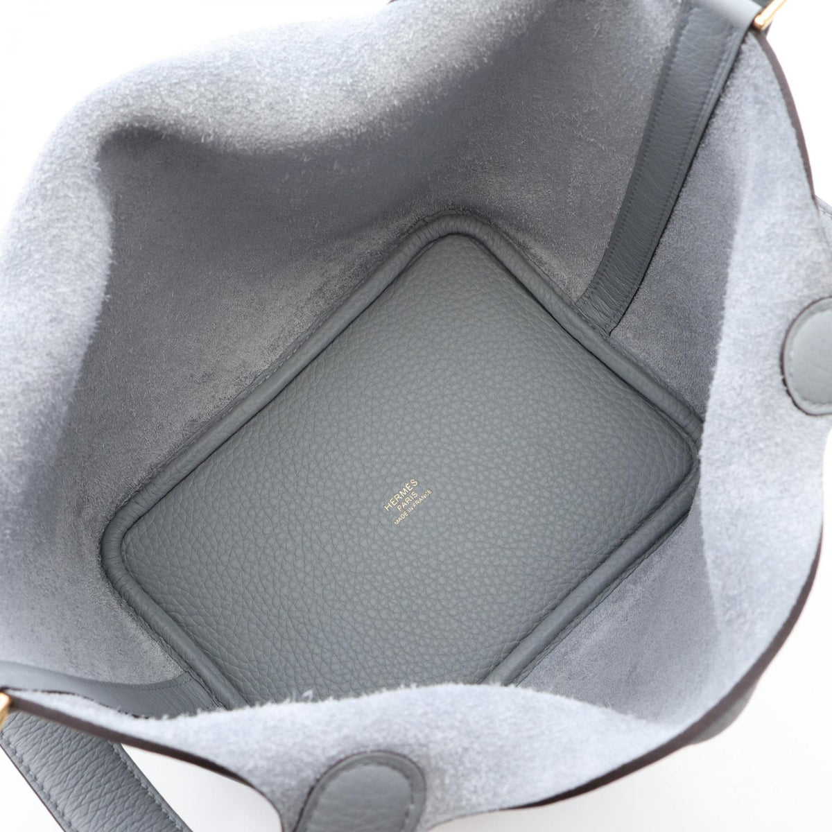 HERMES Picotin Lock PM Gris Clemence Bag