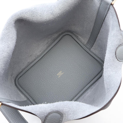 HERMES Picotin Lock PM Gris Clemence Bag