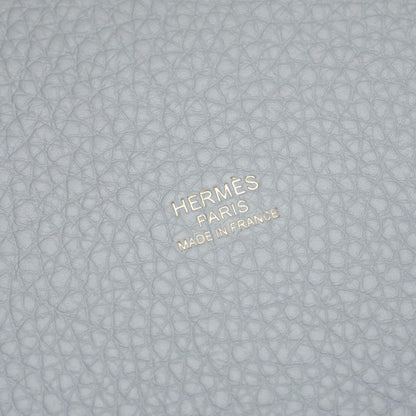 HERMES Picotin Lock PM Gris Clemence Bag