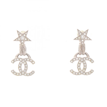 CHANEL Coco Mark Star Rhinestone Earrings