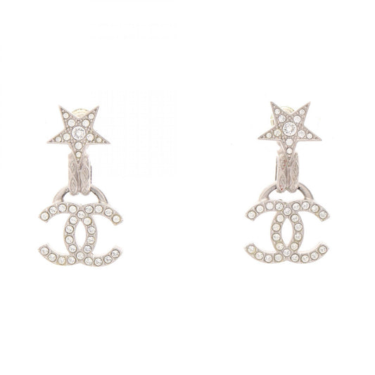 CHANEL Coco Mark Star Rhinestone Earrings