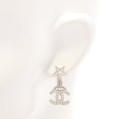 CHANEL Coco Mark Star Rhinestone Earrings