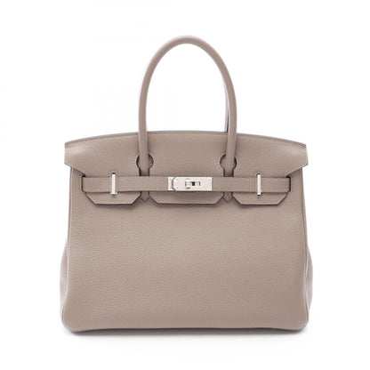 HERMES Birkin 30 Togo Gris Asphalte Handbag