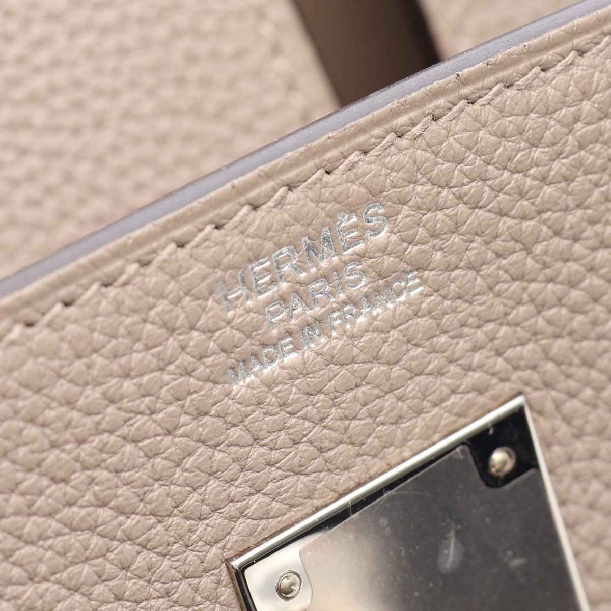 HERMES Birkin 30 Togo Gris Asphalte Handbag