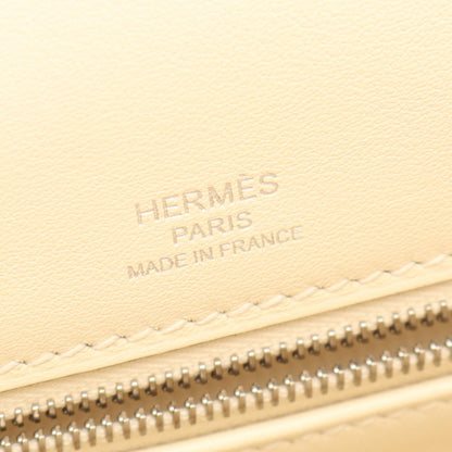 HERMES Kelly 28 Ecru Nata Handle Bag