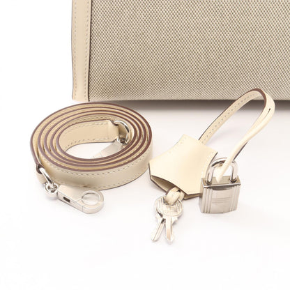 HERMES Kelly 28 Ecru Nata Handle Bag