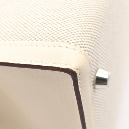 HERMES Kelly 28 Ecru Nata Handle Bag
