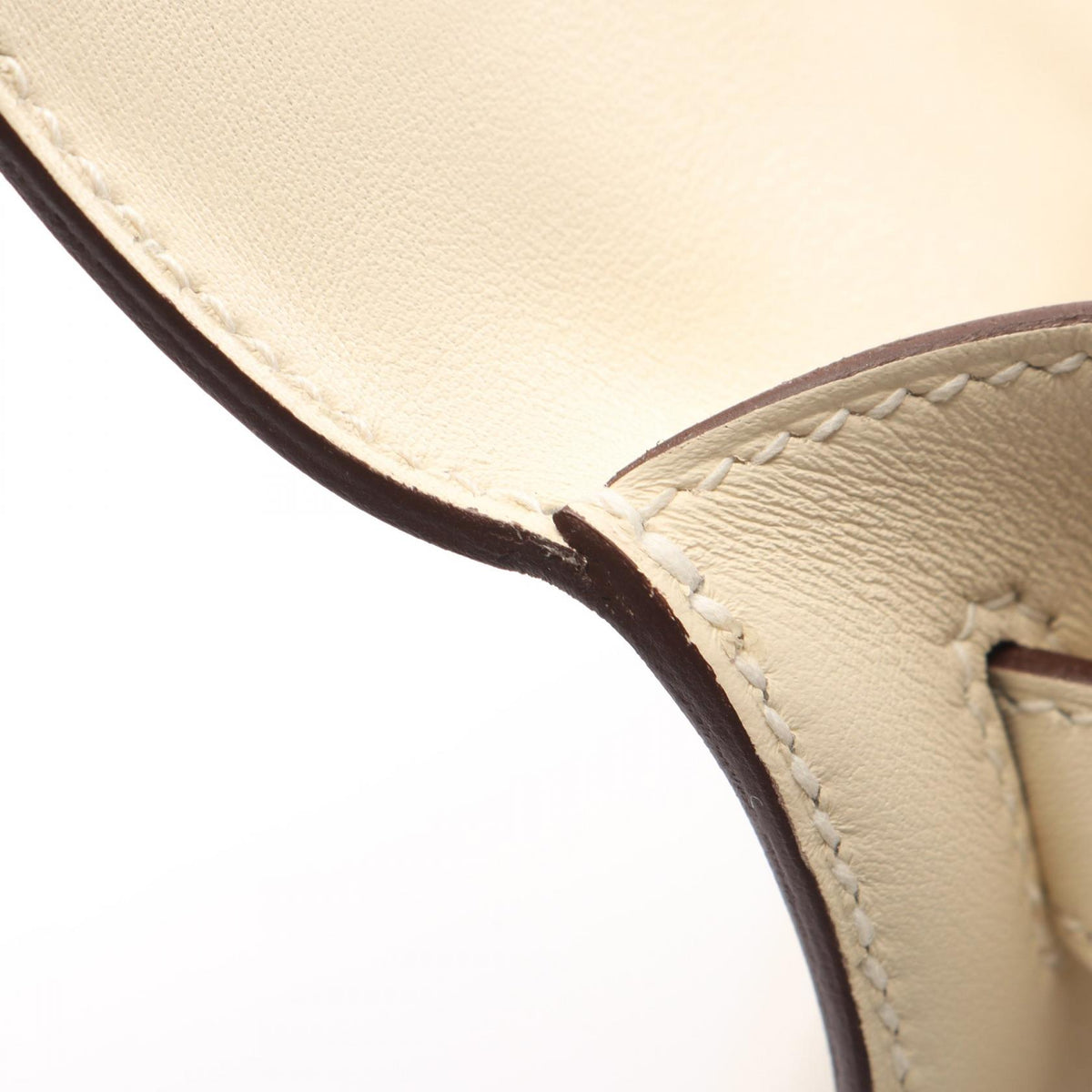 HERMES Kelly 28 Ecru Nata Handle Bag