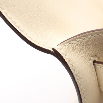HERMES Kelly 28 Ecru Nata Handle Bag