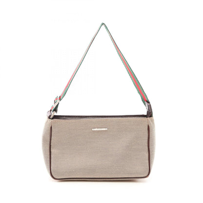 GUCCI Sherry Line Canvas Handle Bag