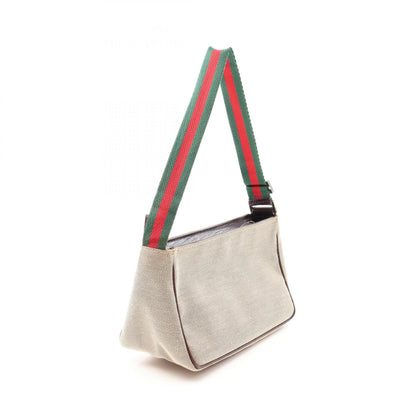 GUCCI Sherry Line Canvas Handle Bag