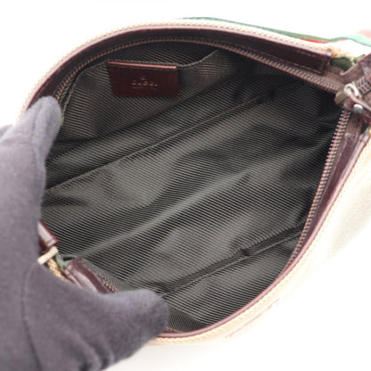 GUCCI Sherry Line Canvas Handle Bag