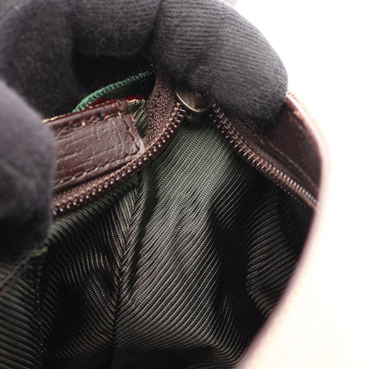 GUCCI Sherry Line Canvas Handle Bag