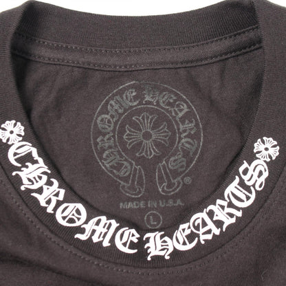 CHROME HEARTS Scroll Neck Logo Pocket T-Shirt Size L