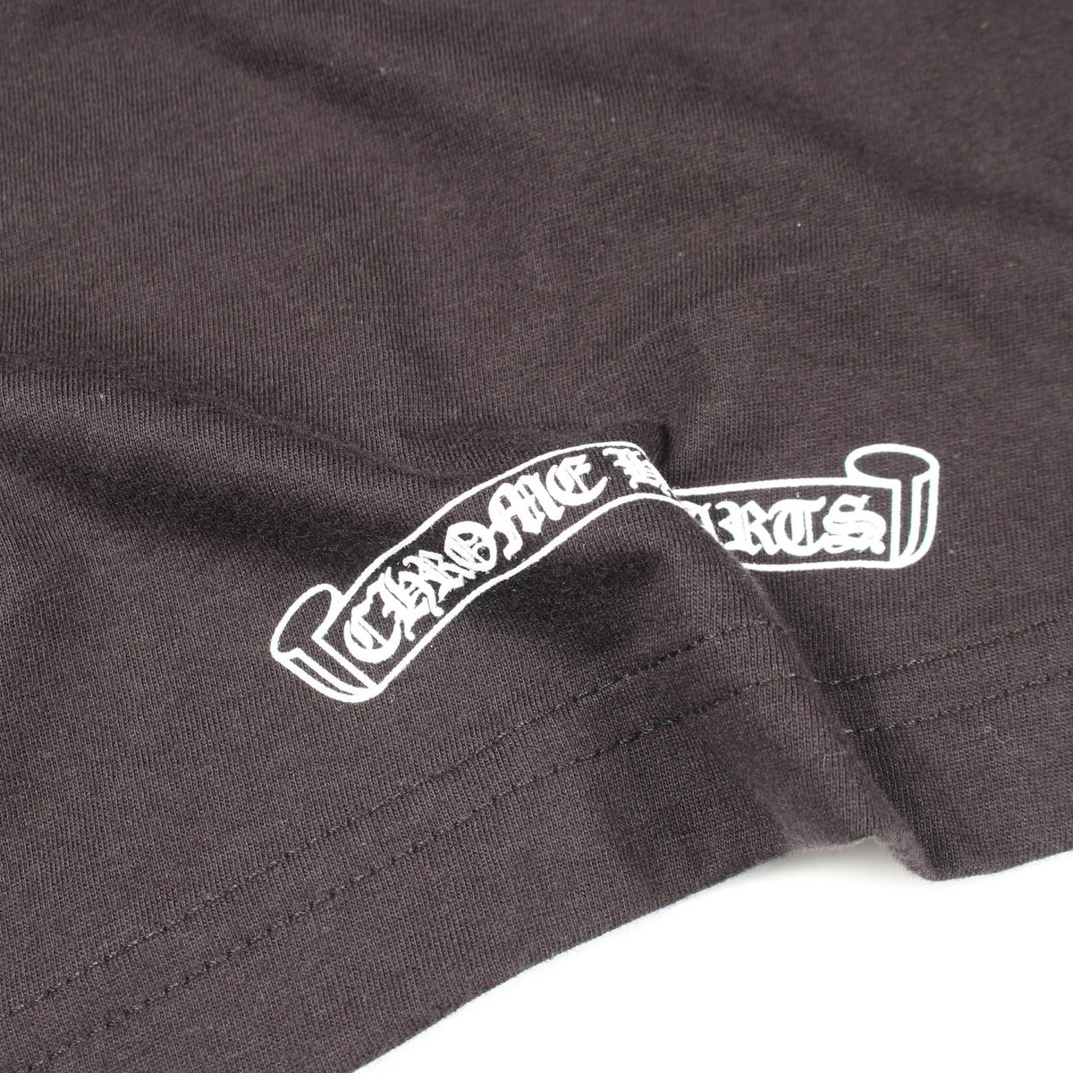 CHROME HEARTS Scroll Neck Logo Pocket T-Shirt Size L