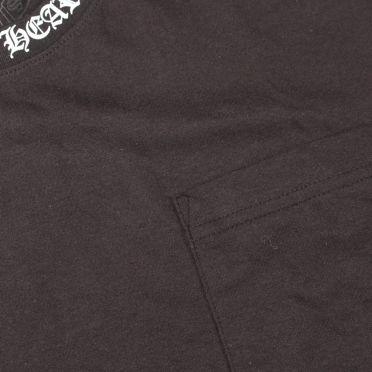 CHROME HEARTS Scroll Neck Logo Pocket T-Shirt Size L