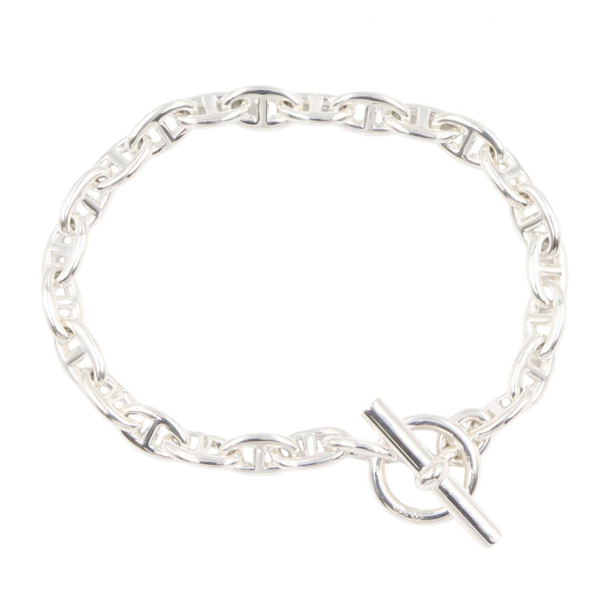 HERMES Silver 925 Chaine TPM Bracelet