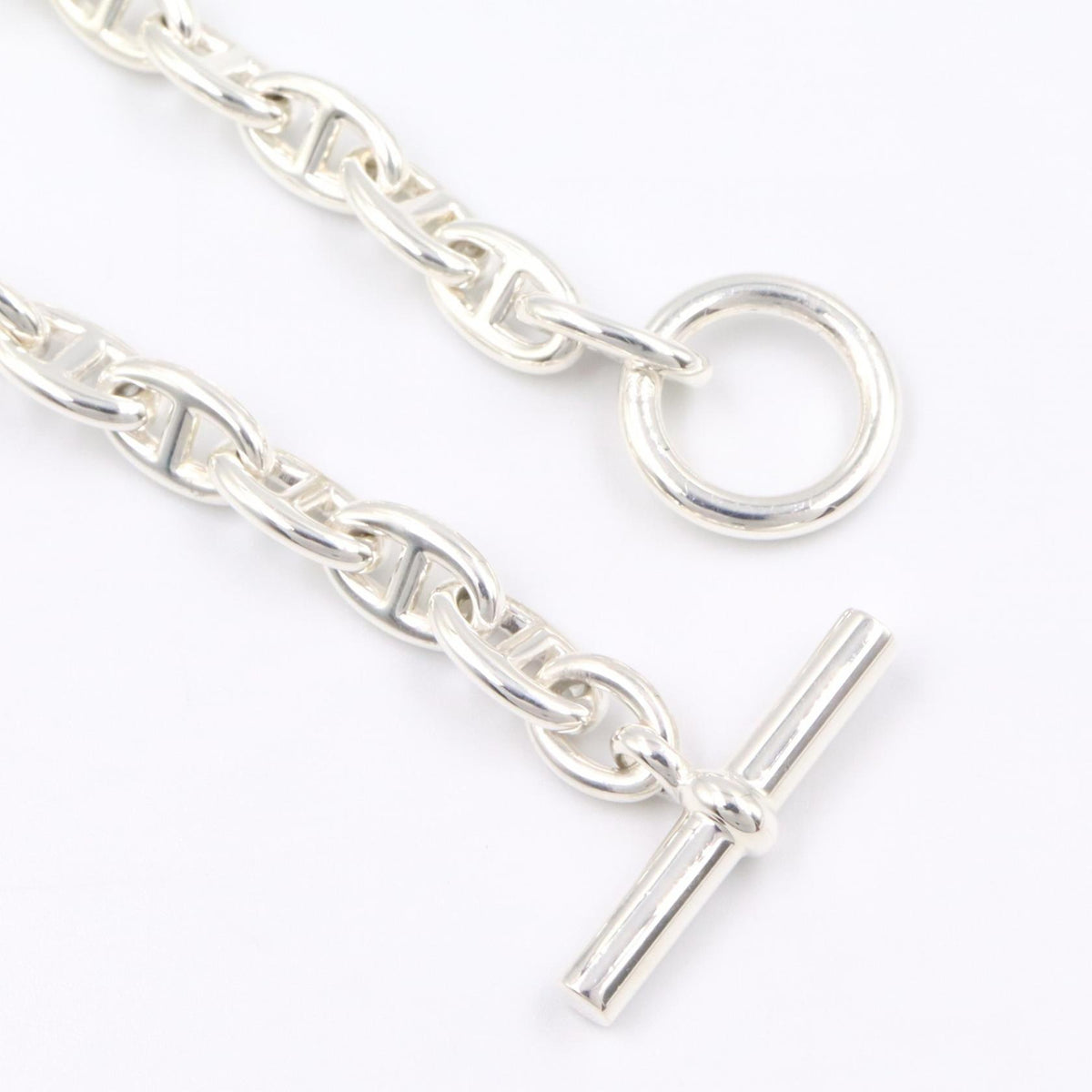 HERMES Silver 925 Chaine TPM Bracelet