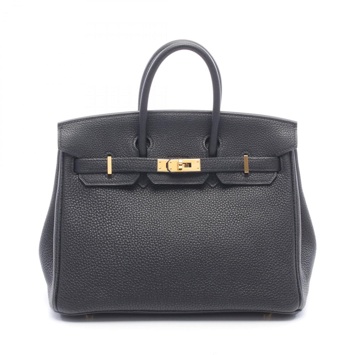 HERMES Birkin 25 Togo Leather Bag Black