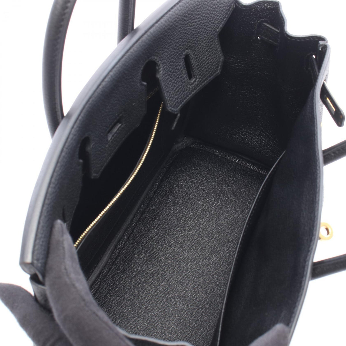 HERMES Birkin 25 Togo Leather Bag Black
