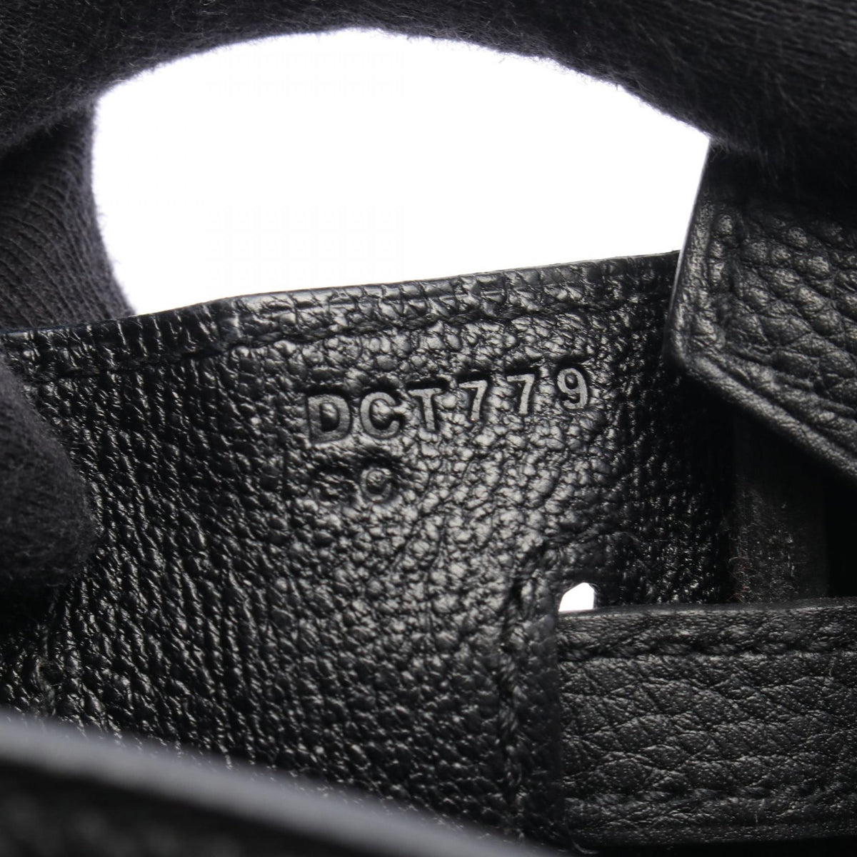 HERMES Birkin 25 Togo Leather Bag Black