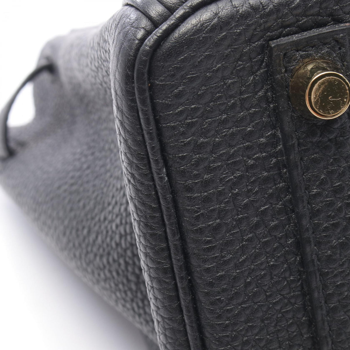 HERMES Birkin 25 Togo Leather Bag Black