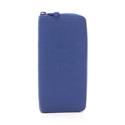 LOUIS VUITTON Zippy Wallet Vertical Taurillon Blue