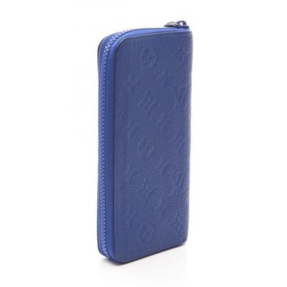 LOUIS VUITTON Zippy Wallet Vertical Taurillon Blue