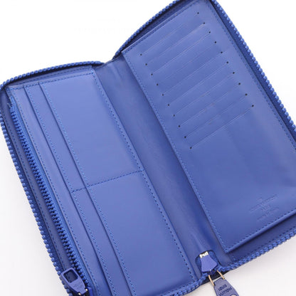LOUIS VUITTON Zippy Wallet Vertical Taurillon Blue