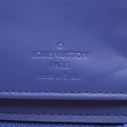 LOUIS VUITTON Zippy Wallet Vertical Taurillon Blue