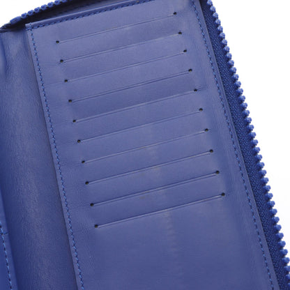 LOUIS VUITTON Zippy Wallet Vertical Taurillon Blue