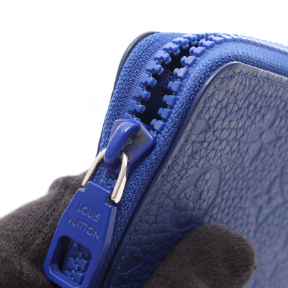 LOUIS VUITTON Zippy Wallet Vertical Taurillon Blue