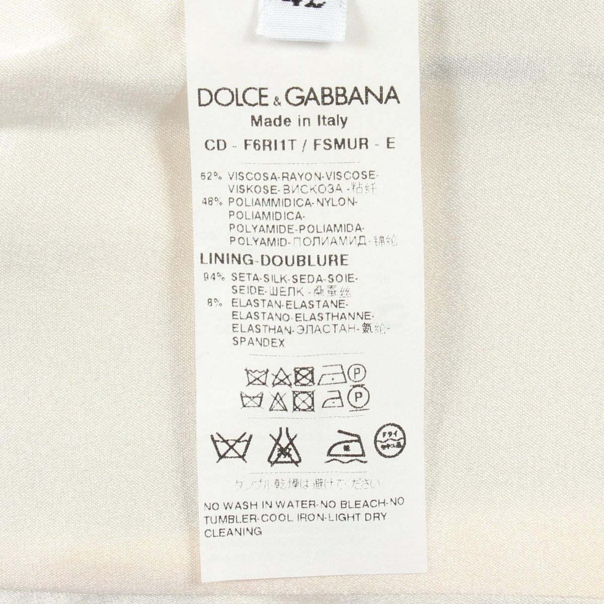 DOLCE & GABBANA Floral Sleeveless Dress Size 42