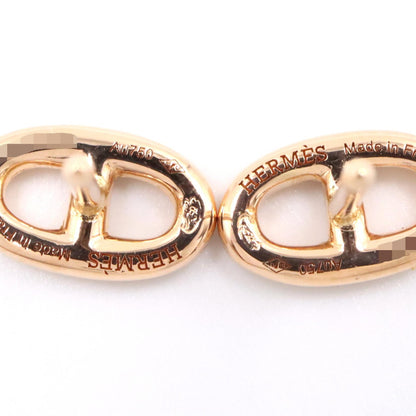 HERMES Farandole K18 Pink Gold Earrings