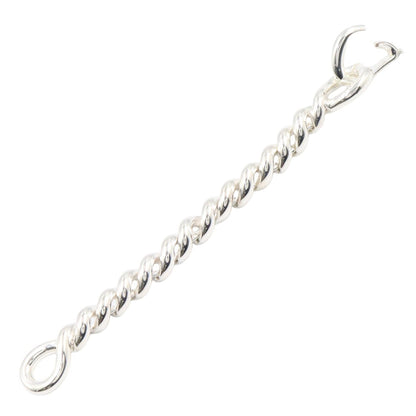 HERMES Torsade MM Silver 925 Bracelet Size ST