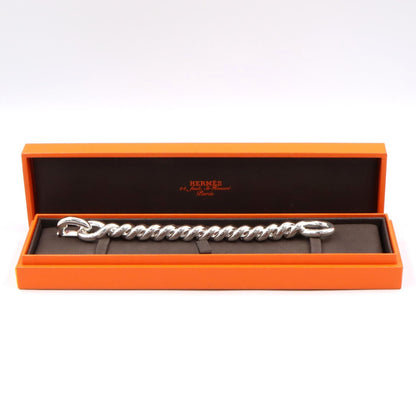 HERMES Torsade MM Silver 925 Bracelet Size ST