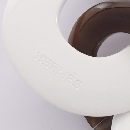 HERMES Caramba Buffalo Horn Necklace Brown