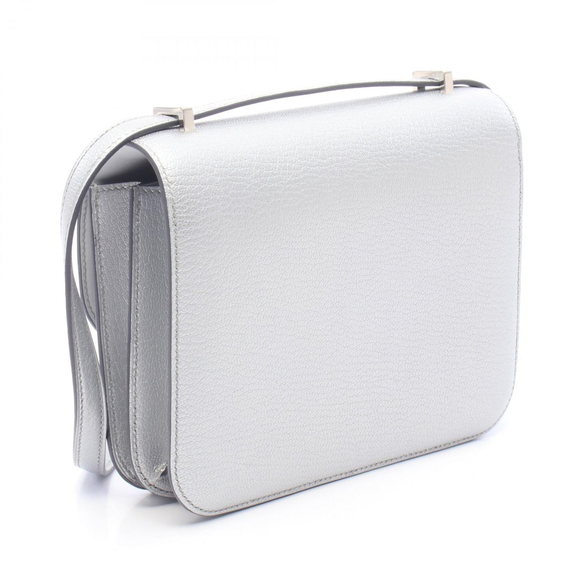 HERMES Constance 3 Mini Shoulder Bag Silver