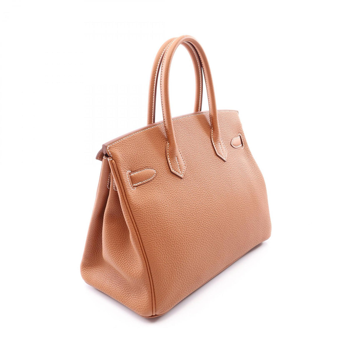 HERMES Birkin 30 Gold Togo Leather Bag