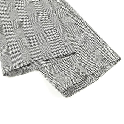 CELINE Glen Check Wool Flare Pants Size 44