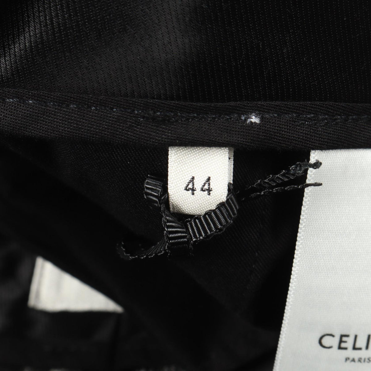 CELINE Glen Check Wool Flare Pants Size 44