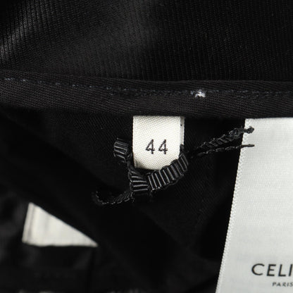 CELINE Glen Check Wool Flare Pants Size 44
