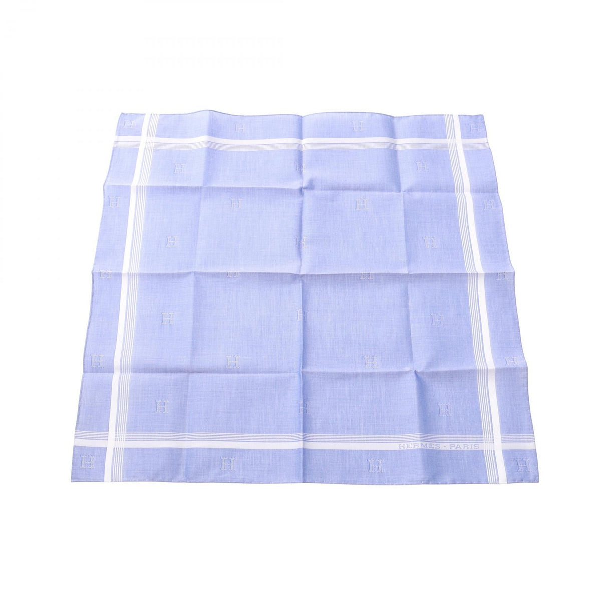 HERMES H Relief Cotton Scarf