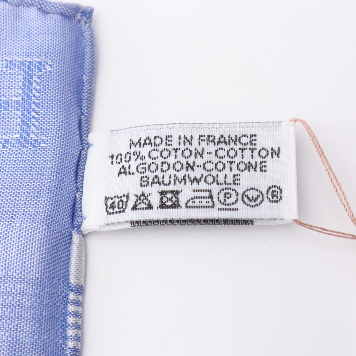 HERMES H Relief Cotton Scarf