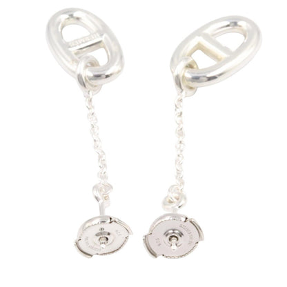 HERMES Chaine d'Ancre Silver 925 Earrings