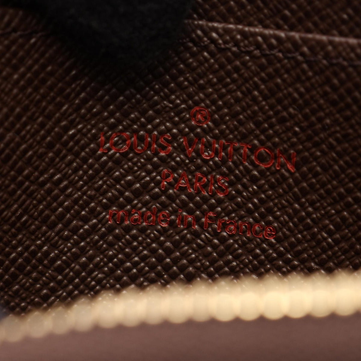 LOUIS VUITTON Zippy Coin Purse Damier Ebène Brown