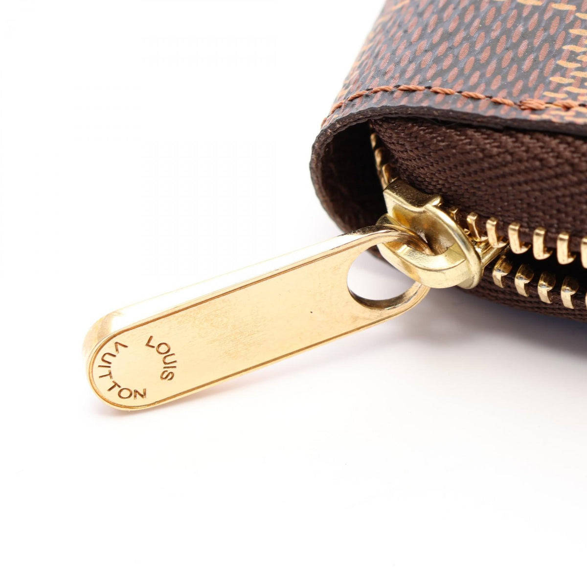 LOUIS VUITTON Zippy Coin Purse Damier Ebène Brown
