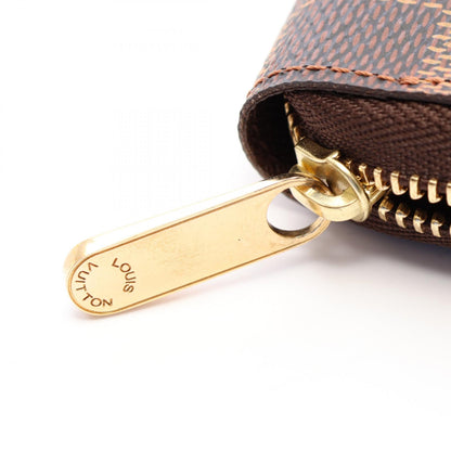 LOUIS VUITTON Zippy Coin Purse Damier Ebène Brown