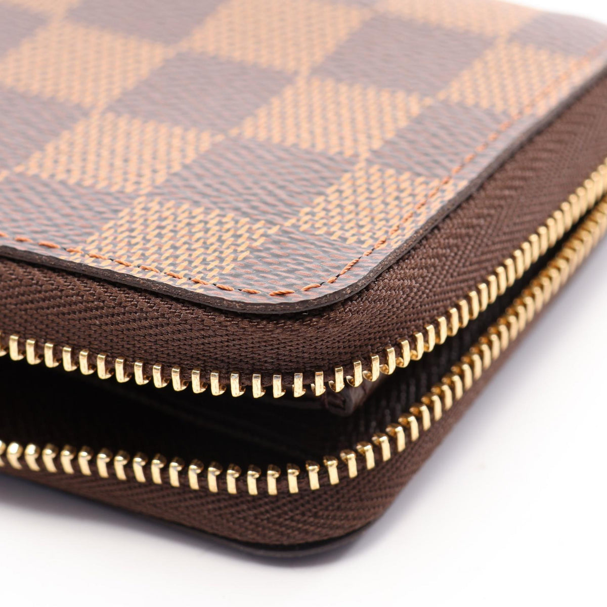 LOUIS VUITTON Zippy Coin Purse Damier Ebène Brown