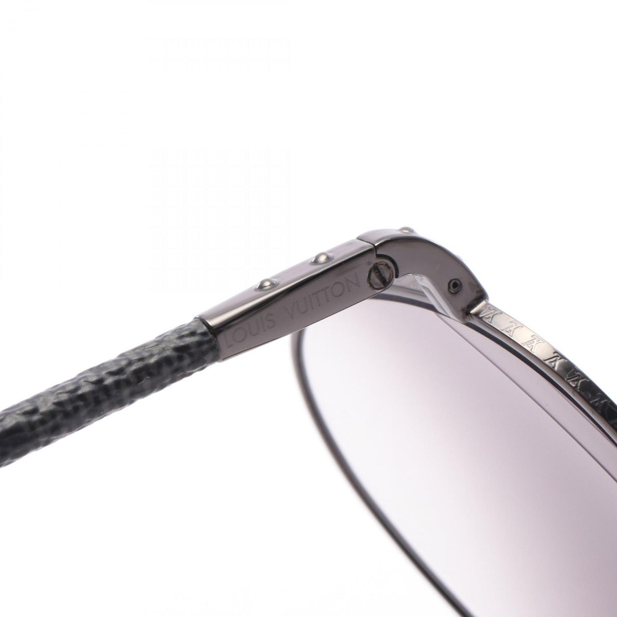 LOUIS VUITTON Conspiration Pilot Damier Sunglasses Black